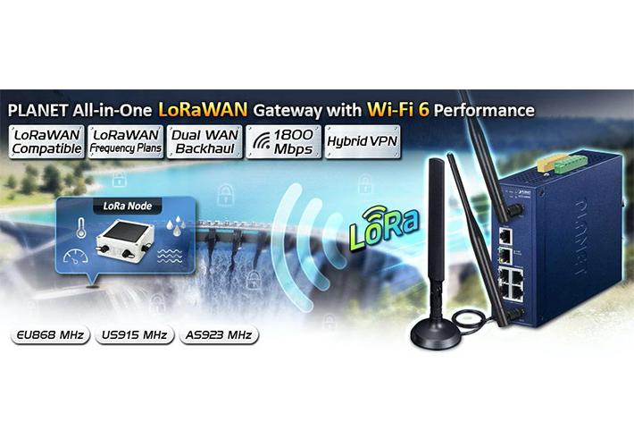 foto Gateway LoRaWAN industrial con Wifi 6 para despliegues AIoT
